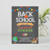 Terug naar uitnodiging voor schoolbord (Staand voorkant)