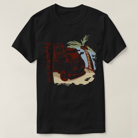 Terug naar vakantie T-shirt (Design voorkant)
