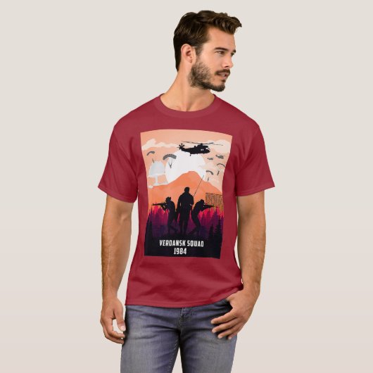 Terug naar Verdansk Gaming Gulag Warzone 1984 CoD T-shirt (Voorkant volledig)