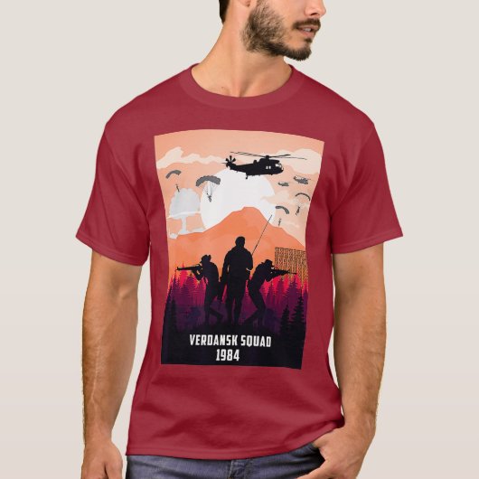 Terug naar Verdansk Gaming Gulag Warzone 1984 CoD T-shirt (Voorkant)