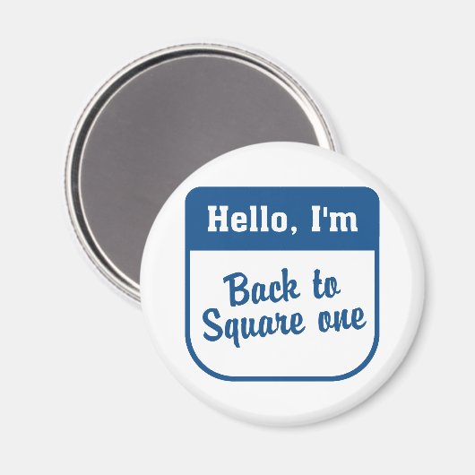 Terug naar vierkant één magneet (Voorkant / Achterkant)