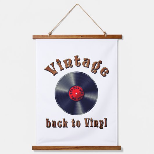  - Terug naar Vinyl, de plaat is terug, Oldie Hangend Wandkleed (Voorkant)