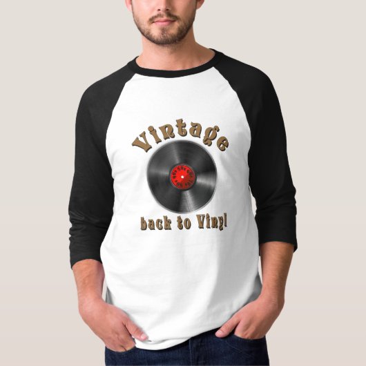 - Terug naar Vinyl, de plaat is terug, Oldie T-shirt (Voorkant)