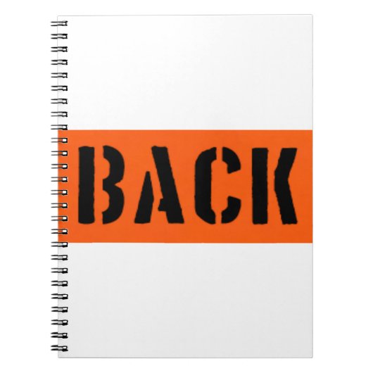 Terug naar Voren Notitieboek (Voorkant)