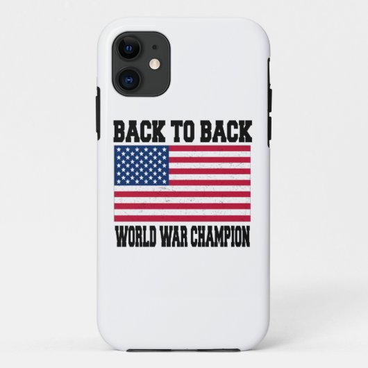 terug naar wereldkampioen oorlog Case-Mate iPhone case (Achterkant)