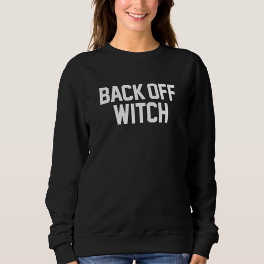 Terug naar Witch Funny Pun Wiccan Halloween Witche Trui (Voorkant)