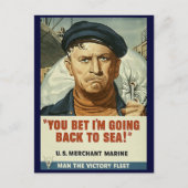 Terug naar Zee Briefkaart (Voorkant)