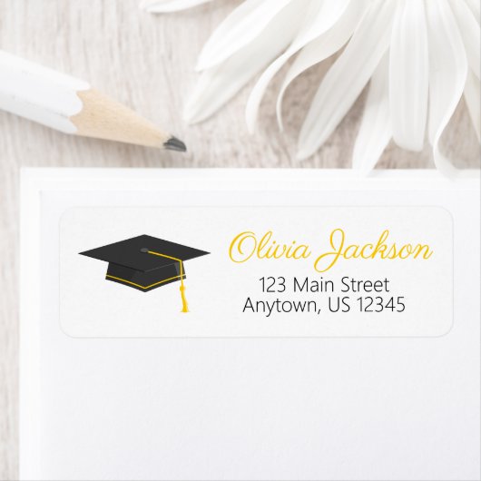 Terug naar zwart en goudAfstuderen label (Insitu)