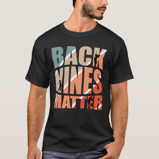 Terug Nines Matter voor een Golfer T-shirt (Voorkant)