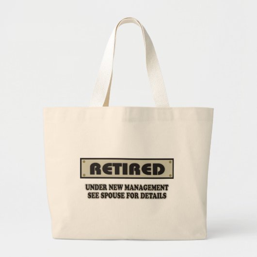 TERUG. Onder Nieuw Beheer Grote Tote Bag (Voorkant)