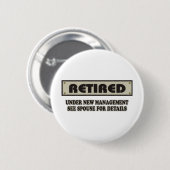 TERUG. Onder Nieuw Beheer Ronde Button 5,7 Cm (Voorkant /achterkant)
