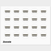TERUG. Onder Nieuw Beheer Ronde Sticker (Vel)