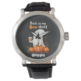 Terug op mijn boekenblad Funny Halloween Boo Ghost Horloge