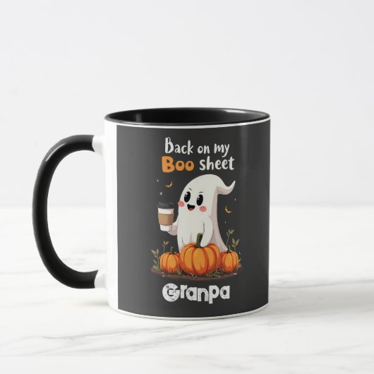 Terug op mijn boekenblad Funny Halloween Boo Ghost Mok (Links)