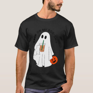 Terug op mijn boo-shit grappige spook boo hallowee t-shirt