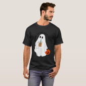 Terug op mijn boo-shit grappige spook boo hallowee t-shirt (Voorkant volledig)