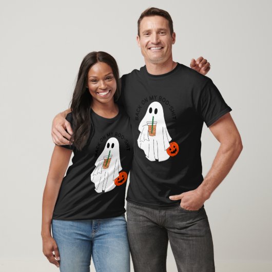 Terug op mijn boo-shit grappige spook boo hallowee t-shirt (Unisex)