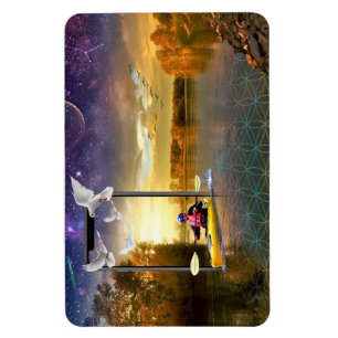 Terug op mijn Om Game Flexible Photo Magnet Magneet