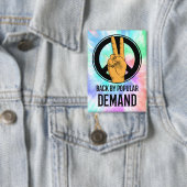 Terug op Populaire Vraag | Tie-Dye Vredesteken Kno Button (Insitu)