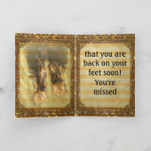 Terug op uw Personaliseerbare voeten Kaart (Binnen)