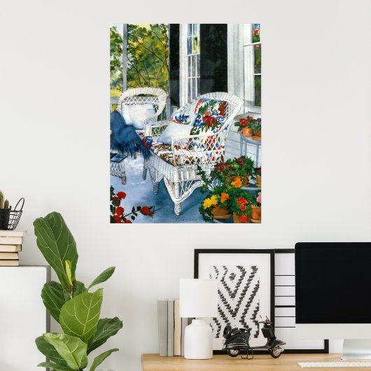 Terug Porch Poster (Thuiskantoor)