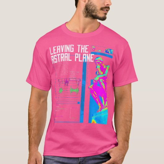 Terug Print Techno Muziek Vaporwave EDM Party Rave T-shirt (Voorkant)