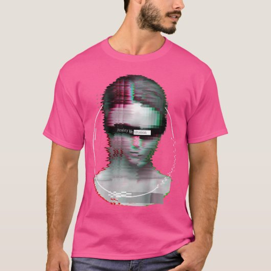 Terug Print Techno Muziek Vaporwave EDM Party Rave T-shirt (Voorkant)