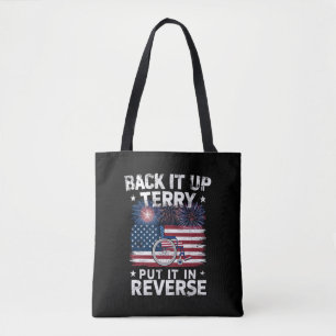 Terug Terry Zet Hem in Zijn Achteruit Knalvuur Gra Tote Bag