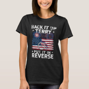 Terug Terry zet het in omgekeerde richting Vuurwer T-shirt