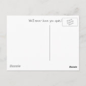 Terug thuis... briefkaart (Achterkant)