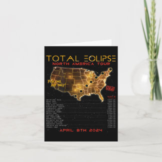 Terug) Totale Zonsverduistering 2024 Noord-Amerika Kaart