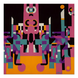 Terug Trip Night Alley - Ken Gage Art Perfect Poster