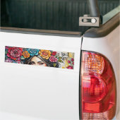 "Terug uit" Boho Floral Bumpersticker (Op Truck)