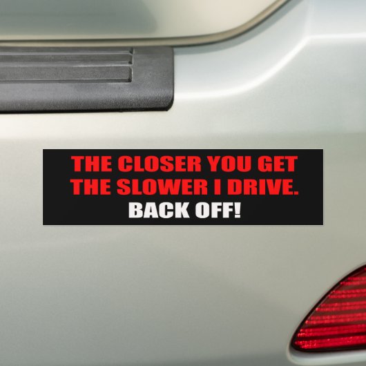 Terug uit Bumpersticker (Op auto)