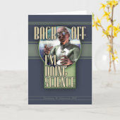 Terug uit - Ik doe wetenschappelijk Wenskaart Kaart (Gele Bloem)