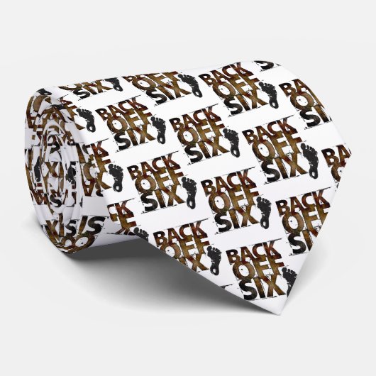 Terug van 6 feet - sociale vervorming stropdas (Opgerold)