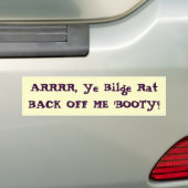 Terug van Booty Sticker (Op auto)