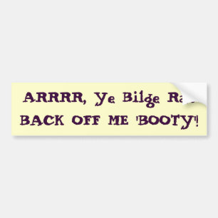 Terug van Booty Sticker
