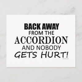 Terug van de accordeon briefkaart