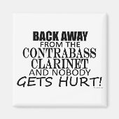 Terug van de contrabass Clarinet Magneet (Voorkant)