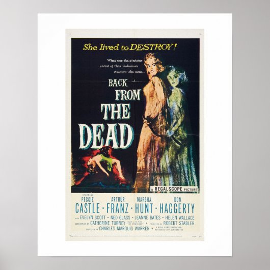 Terug van de dood (zelden) poster (Voorkant)