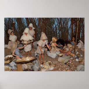 Terug van de jacht. poster