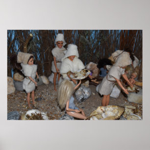 Terug van de jacht. poster