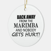 Terug van de Marimba Keramisch Ornament (Links)