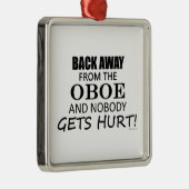 Terug van de Oboe Metalen Ornament (Rechts)