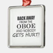 Terug van de Oboe Metalen Ornament (Links)