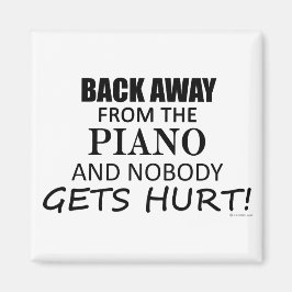 Terug van de piano magneet