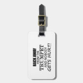 Terug van de Trumpet Bagagelabel (Voorkant verticaal)