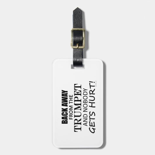 Terug van de Trumpet Bagagelabel (Voorkant verticaal)