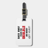 Terug van de Ukulele en niemand raakt gewond! Bagagelabel (Voorkant verticaal)